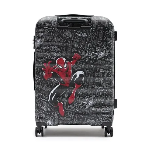 Маленький жесткий чемодан American Tourister Wavebreaker Disney 85671-A086-1cnu Spiderman Sketch