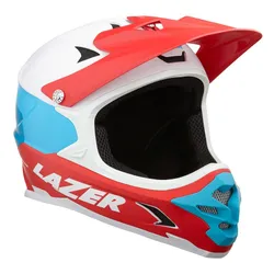 Kask rowerowy LAZER Phoenix+ Biało-niebiesko-czerwony MTB (rozmiar M)
