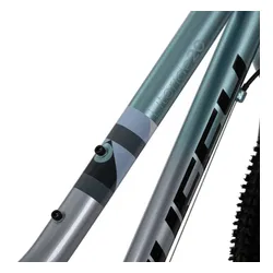 Rower dziecięcy HUFFY Literide Junior 20 cali dla chłopca Srebrno-turkusowy