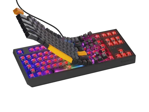 Klawiatura mechaniczna Genesis Thor 230 TKL US RGB Outemu Red Szary