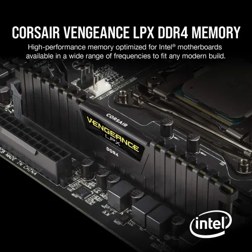 Pamięć RAM Corsair Vengeance LPX DDR4 64GB (2 x 32GB) 3600 C18 Czarny