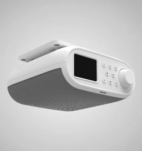 Radioodbiornik Hama DIR400 Radio FM, DAB, Internetowe Wi-Fi Bluetooth Biało-szary