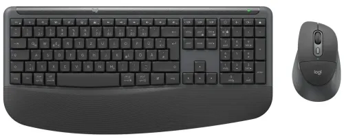 Zestaw klawiatura i mysz Logitech Signature Comfort Plus MK880 bezprzewodowy grafitowy
