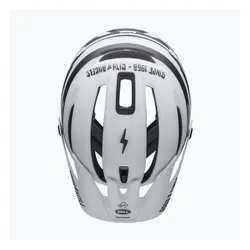 Kask rowerowy Bell Sixer Integrated MIPS fasthouse stripes matte white/black