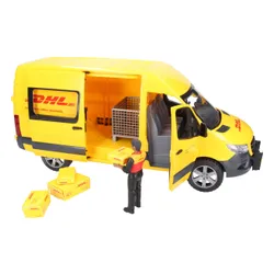 Bruder MB Sprinter DHL z figurką kuriera i z akcesoriami (02671)