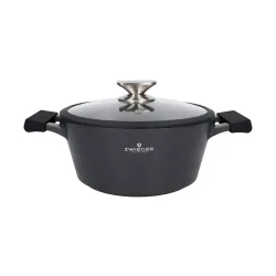 ZWIEGER Black Stone 3,5 l - garnek aluminiowy z pokrywką
