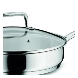 KELA Flavoria 24 cm - patelnia ze stali nierdzewnej z pokrywką