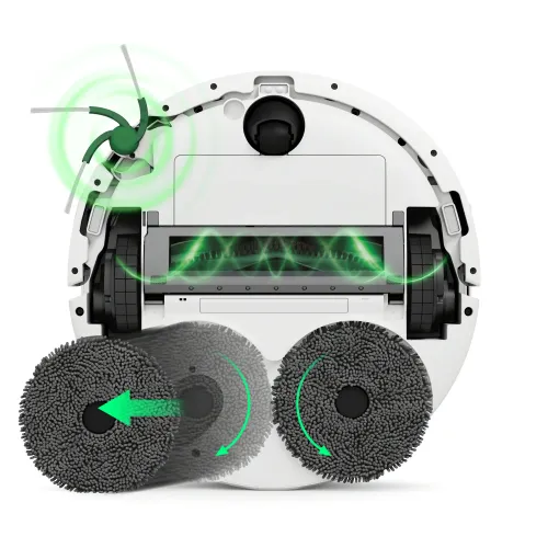 Robot sprzątający iRobot Roomba 415 Combo Funkcja mopowania Stacja oczyszczająca Tworzenie mapy pomieszczenia 70dB Biały