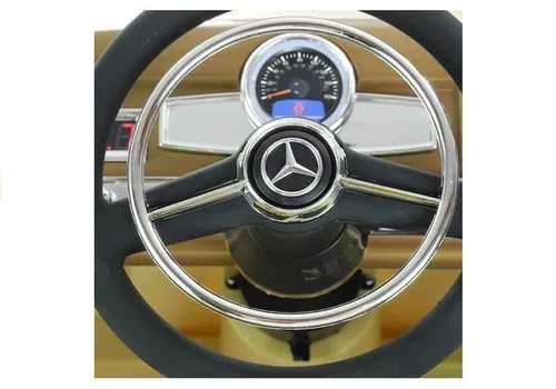 Auto Na Akumulator Dla Dziecka Retro Mercedes 300S Eva LED Pilot Skóra MP3