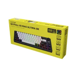 Klawiatura magnetyczna Hator Skyfall 65 MAG Ultima 8K Wireless Aurum Ice Czarno-Szary