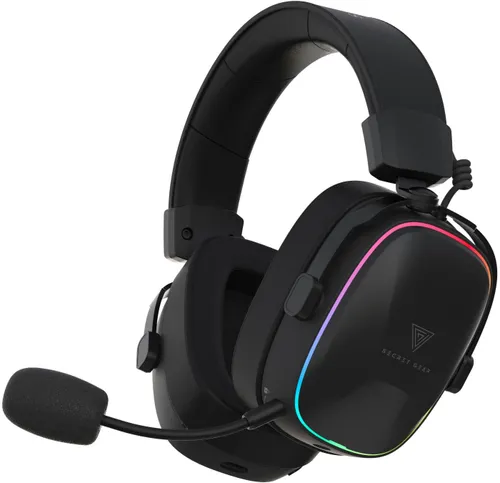 Słuchawki SECRET GEAR SX2 Bezprzewodowe, Nauszne, Dźwięk przestrzenny Czarny