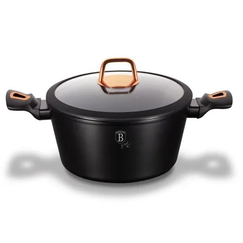 Garnek granitowy 24 cm Berlinger haus bh-1642 black rose  1szt