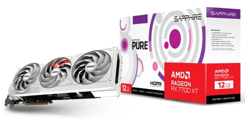 Karta graficzna Sapphire technology PURE Radeon RX 7700 XT 12GB GDDR6 192bit FSR