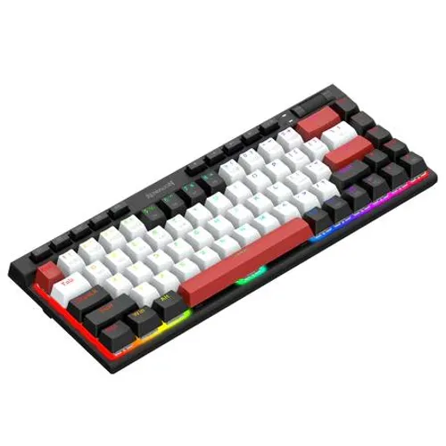 Klawiatura mechaniczna Redragon K635 Magic-wand Mini Red Switch Biało-czarny