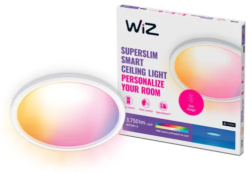 Lampa sufitowa WiZ Superslim Ceiling 32W Biały