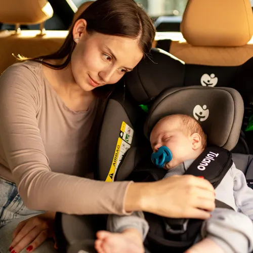 Fotelik samochodowy TULANO Loom 35 40-150 cm (0-36 kg) Czarno-szary