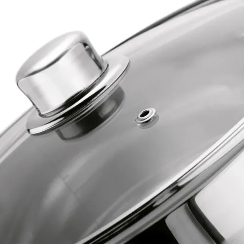 Garnek prosty ze stali nierdzewnej z pokrywką Tadar 29 litrów