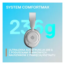 Słuchawki przewodowe z mikrofonem SteelSeries Arctis Nova 1 PS Nauszne Biały