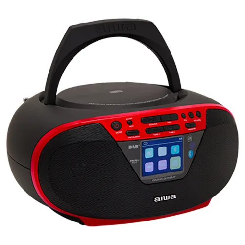 Radioodtwarzacz Aiwa Boombox BBTU-500DAB/RD Bluetooth DAB+ Czerwony