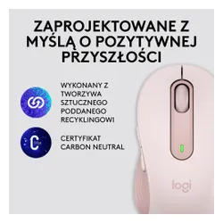 Myszka Logitech Signature M650 L Różowy