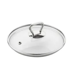 Garnek emaliowany z pokrywką EMALIA POLSKA PLESZEW METALICO NISKI 1,4 l