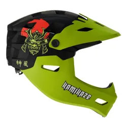 Kask KAMIKAZE Ronin Zielony Full Face (rozmiar M)