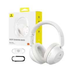 Słuchawki bezprzewodowe Baseus Bass 30 Max Nauszne Bluetooth 5.3 Biały