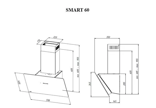 Okap Akpo WK-11 Smart Czarny