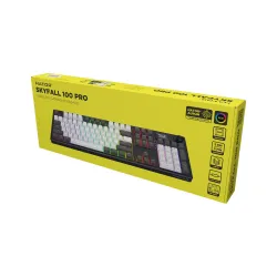 Klawiatura mechaniczna Hator Skyfall 100 Pro Wireless Aurum Vanila Czarno-Szara