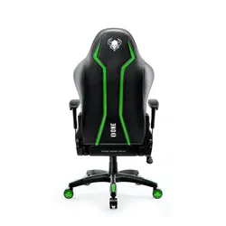 Fotel Diablo Chairs X-One 2.0 Normal Size Gamingowy do 160kg Skóra ECO Tkanina Czarno-zielony