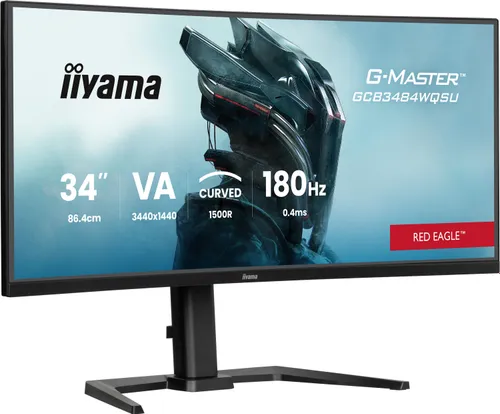 Monitor IIYAMA G-Master GCB3484WQSU-B1 34" 3440 x 1440 180Hz 0.4 [MPRT] Curved