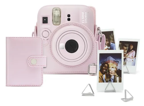 Aparat FUJIFILM Instax Mini 13 Różowy + Pokrowiec + Album + Spinacze