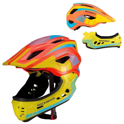 Kask rowerowy dziecięcy, Szczękowy, na rower, hulajnogę, ROCKBROS, S