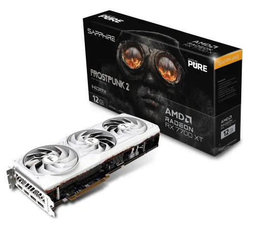 Karta graficzna Sapphire technology PURE Radeon RX 7700 XT Frostpunk 2 Edition 12GB GDDR6 192bit FSR