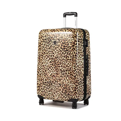 Большой жесткий чемодан Saxoline Trolley L 1440h0. 71. 10 Leopard