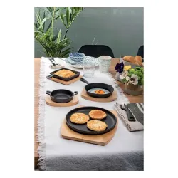 TOGNANA Fusion Taste 11 cm - patelnia żeliwna z deską