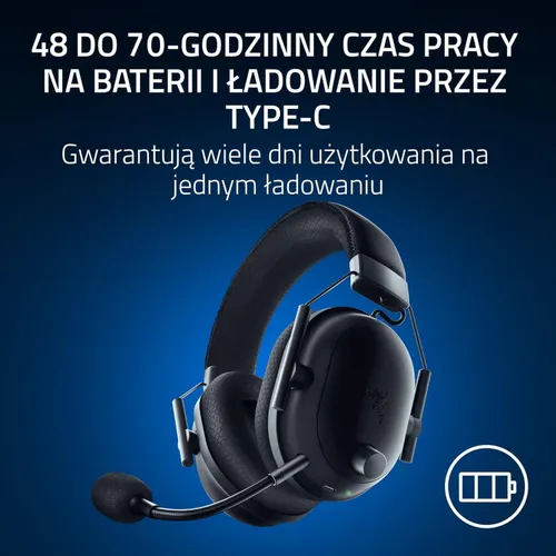 Słuchawki bezprzewodowe z mikrofonem Razer BlackShark V2 Pro PlayStation Nauszne Czarny