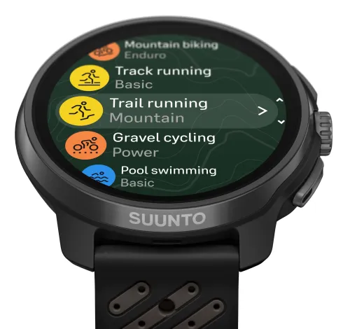 Zegarek sportowy Suunto Race 2 Titanium Black 49mm GPS Czarny-tytanowy