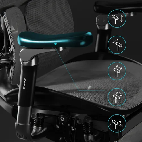Fotel DIABLO CHAIRS Brave V-Kinetic Czarny