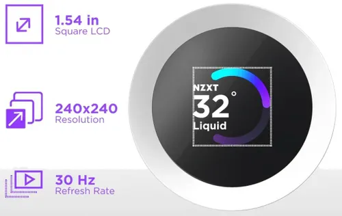 Chłodzenie wodne NZXT Kraken Plus 240 RGB Biały