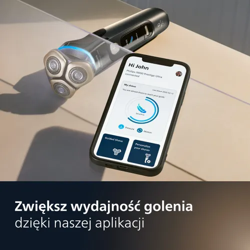 Golarka PHILIPS Seria i9000 Prestige Ultra SkinIQ Pro XP9402/11 Na mokro i sucho