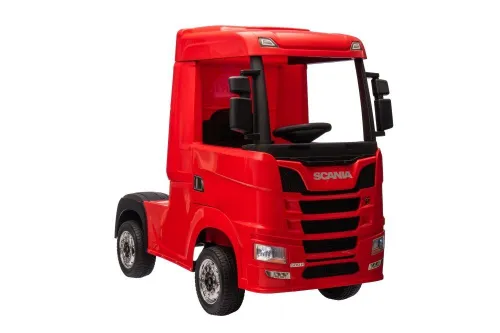 Ciężarówka Na Akumulator Auto Dla Dziecka Scania 500R Lakier 4X4 Skóra LED Eva