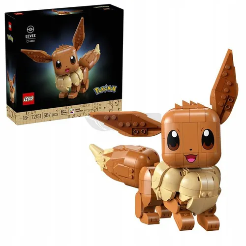 LEGO Pokemon 72151 Eevee, zestaw klocków 18+