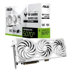 Karta graficzna ASUS TUF Gaming GeForce RTX 5070 Ti 16GB GDDR7 BTF White OC Edition DLSS 4