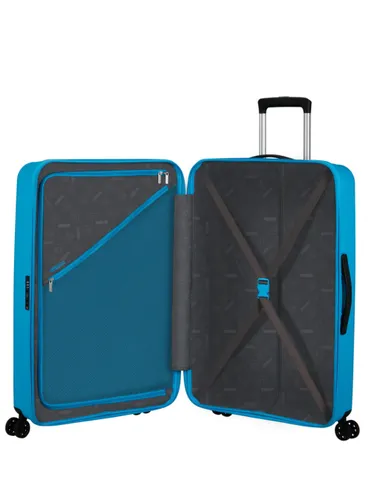 Большой чемодан American Tourister Rejoy - azure blue