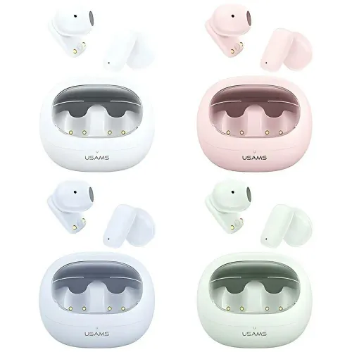 Słuchawki bezprzewodowe USAMS TD 22 Series TWS Douszne Bluetooth 5.3 Zielony