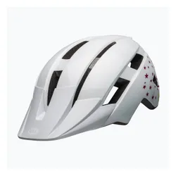 Kask rowerowy dziecięcy Bell Sidetrack II Integrated Mips Jr white stars