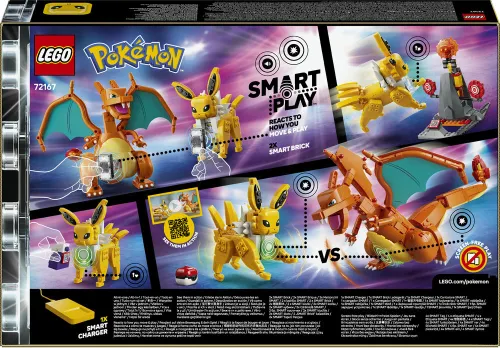 LEGO 72167 Pokémon SMART Play Charizard kontra Jolteon — ostateczna bitwa