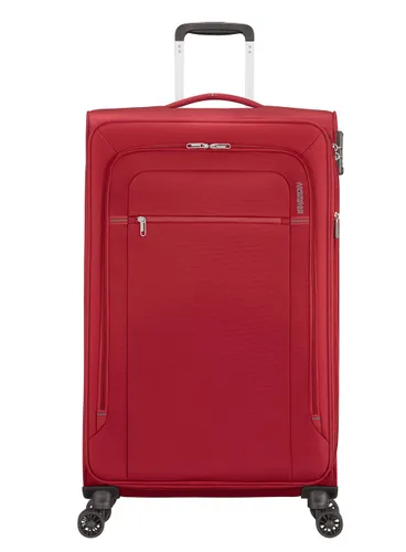 American Tourister Crosstrack Genişletilebilir Büyük Bavul-Kırmızı / Gri