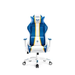 Fotel Diablo Chairs X-One 2.0 Small do 90kg Skóra ECO Biało-niebieski